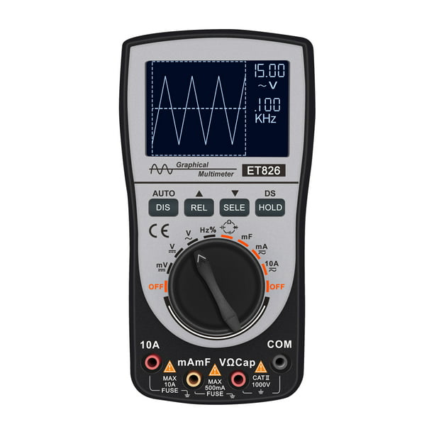 2in1 Digital Oscilloscope-Multimeter DC/AC-tension Résistance fréquence testeur e9v3